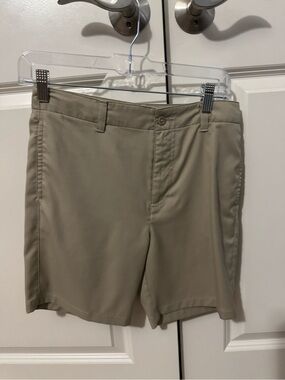 Class Club Boys Tan Flat-Front Performance Shorts